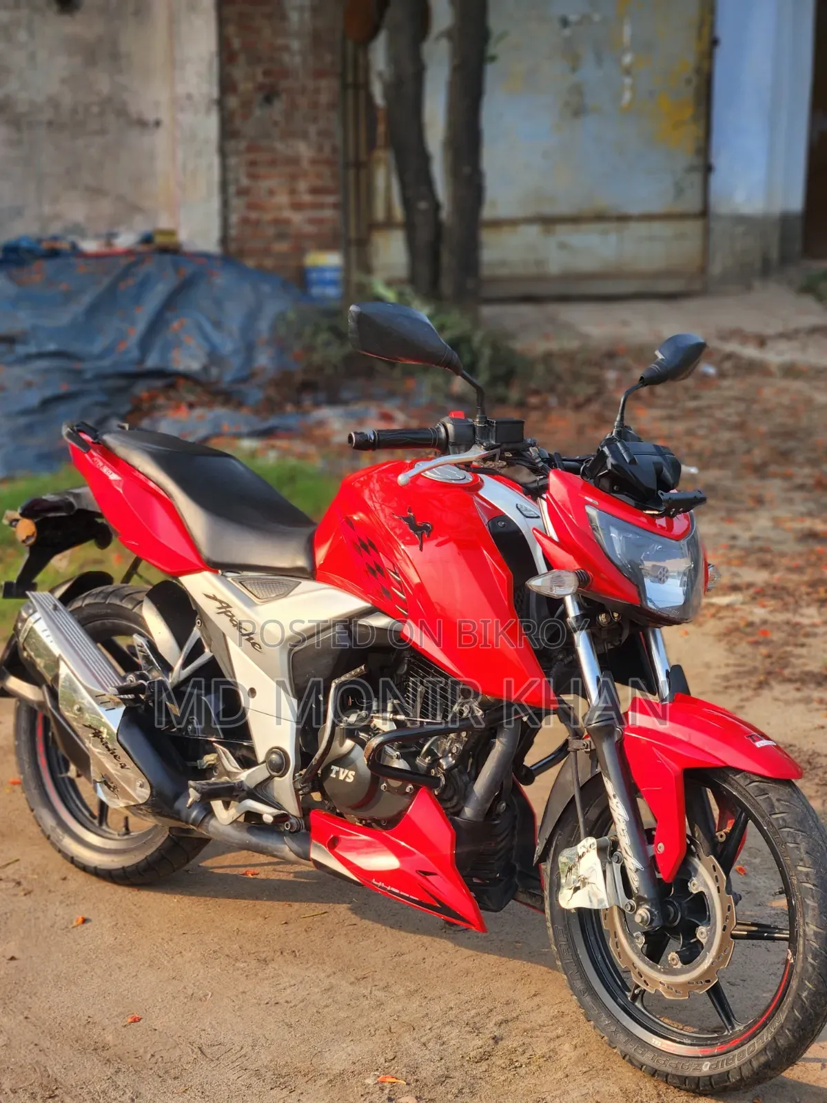 TVS Apache 160 4V 2020 Red