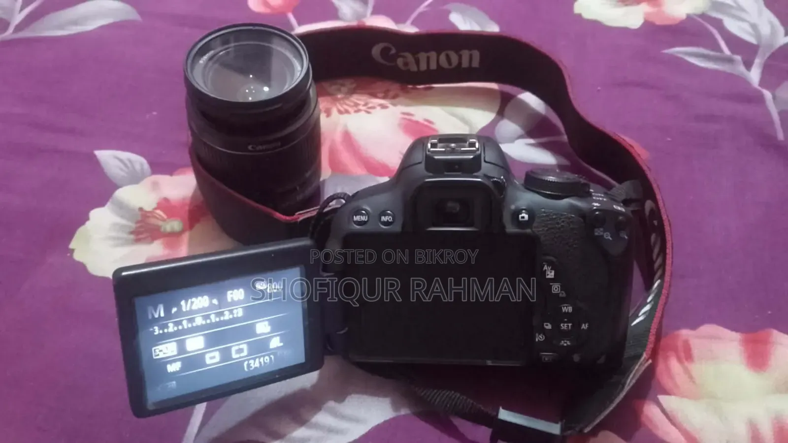 Canon 700d DSLR Camera With Lens and Full Setup