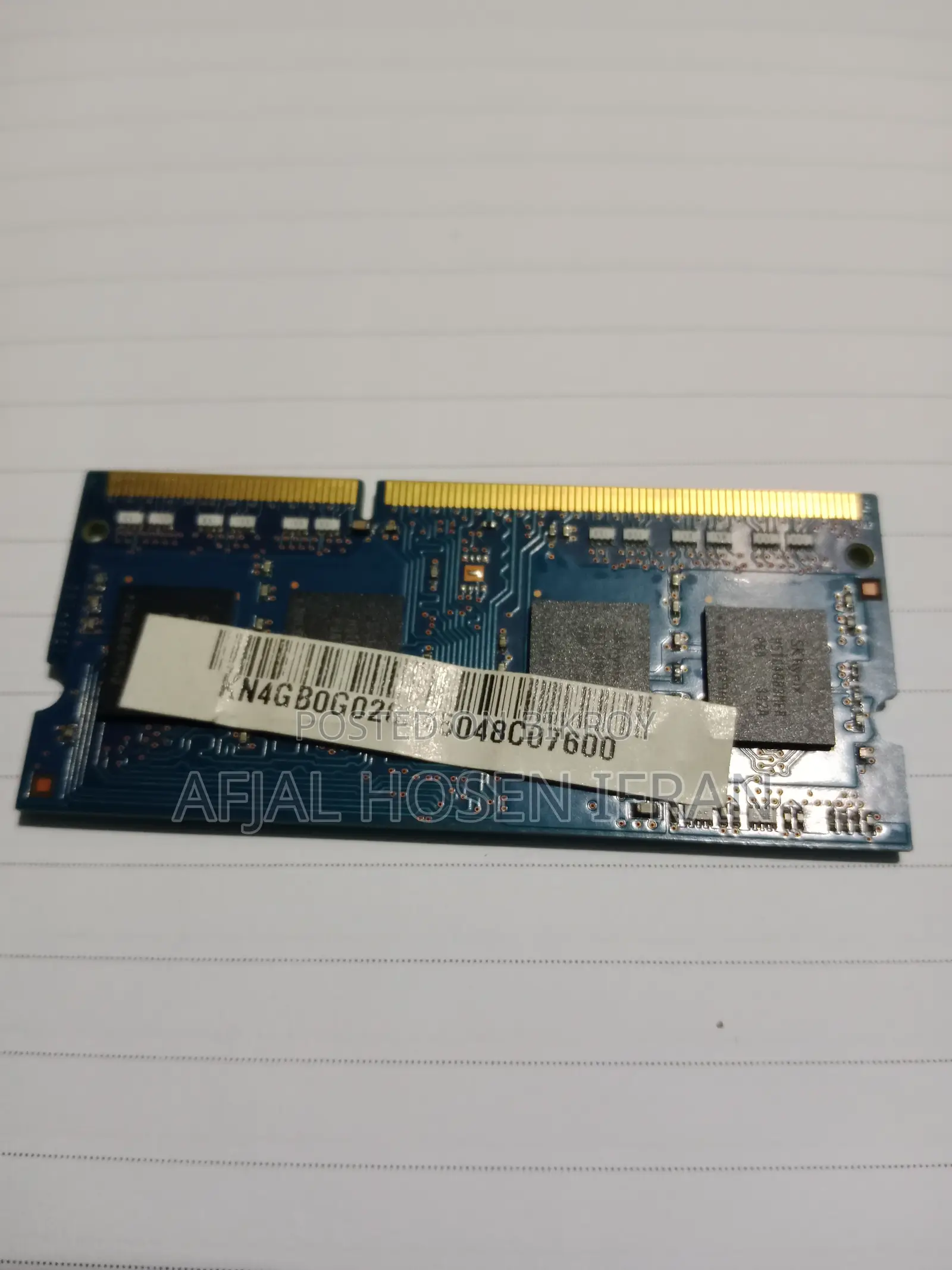 Sk Hynix 4gb Ddr3l Laptop Ram (Pc3l-12800s) - 100% Fresh