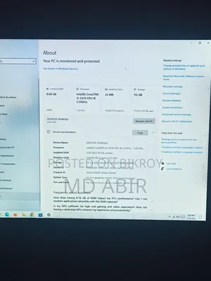 Desktop Computer Asus Mini PC PN60 8GB Intel Core I5 SSD 128GB