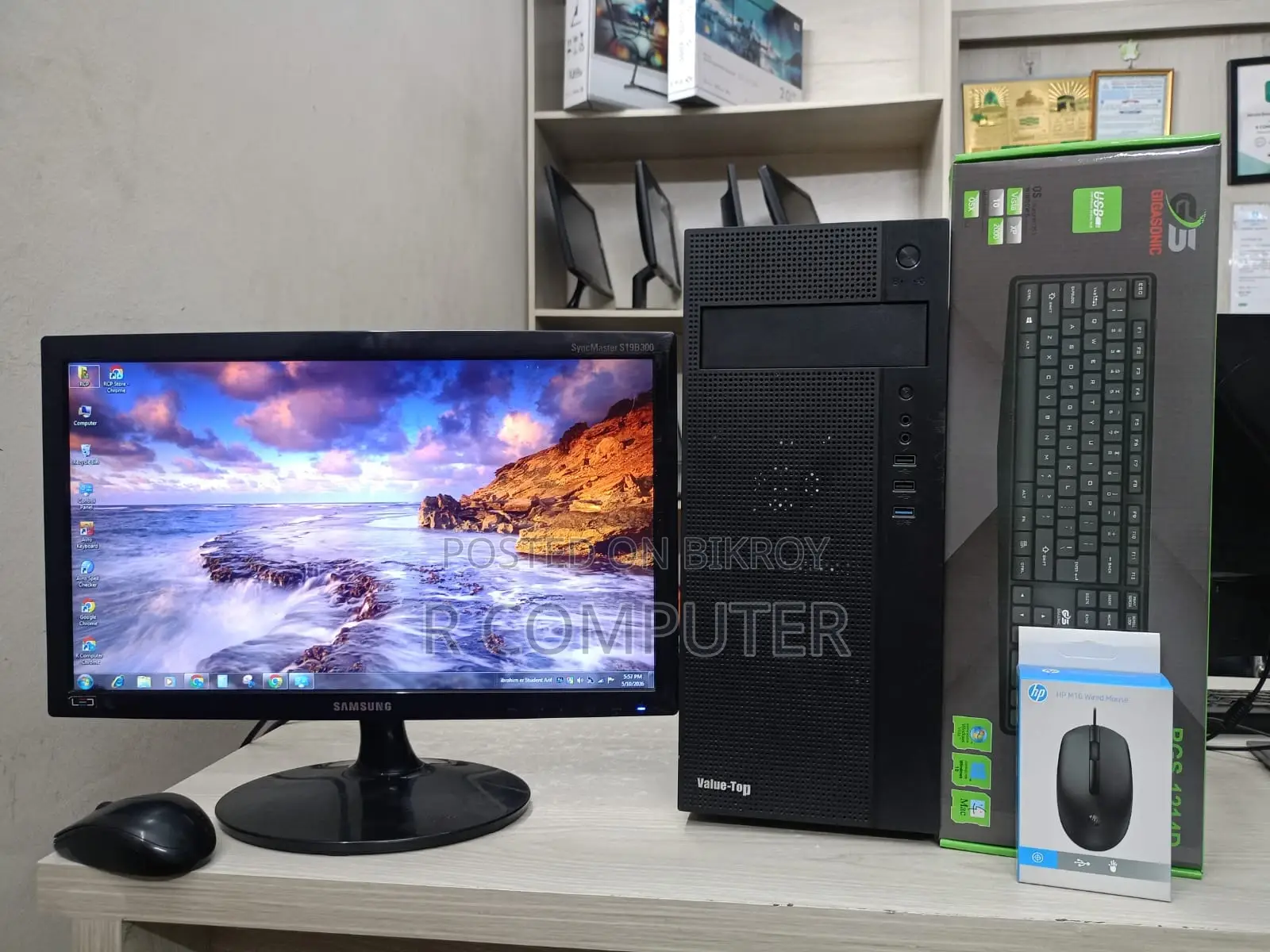 Desktop Computer 8GB Intel Core I5 HDD+SSD 128GB
