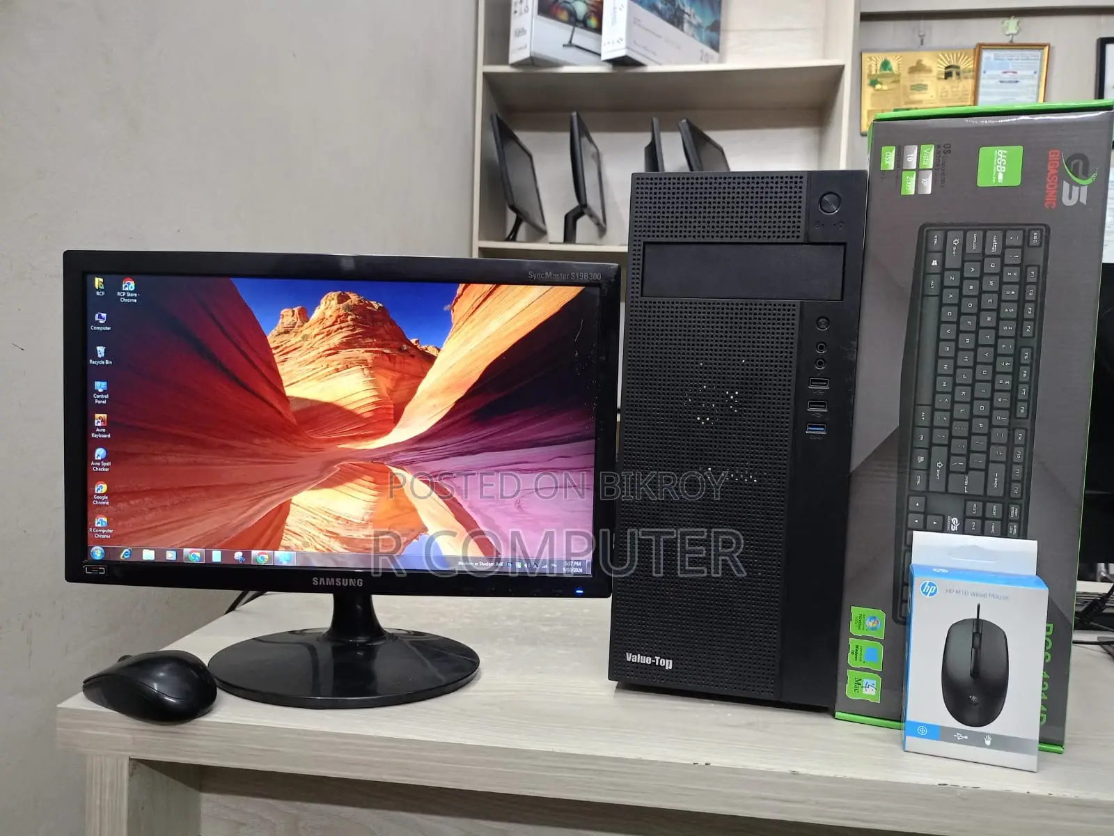 Desktop Computer 8GB Intel Core I5 HDD+SSD 128GB