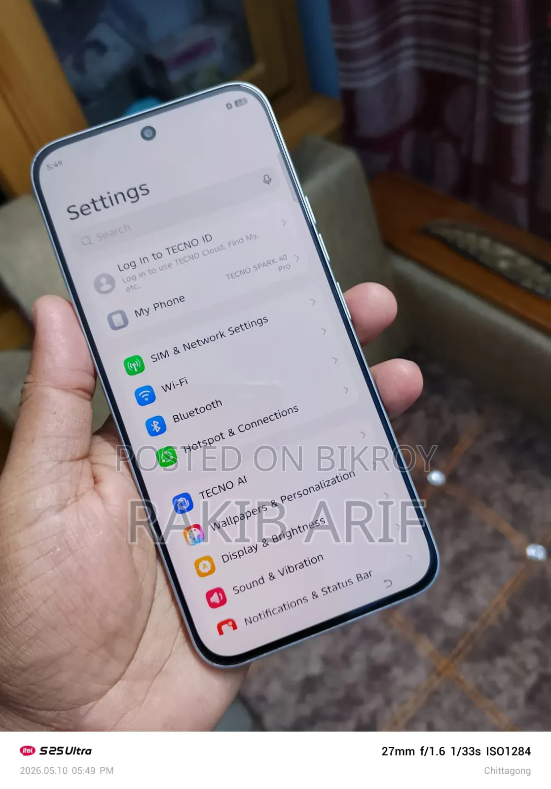 New Tecno Spark 40 Pro 128 GB Gray