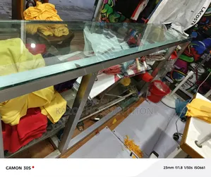 4-Tier Glass Table 8 Feet Long