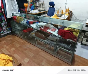4-Tier Glass Table 8 Feet Long
