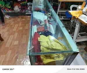 4-Tier Glass Table 8 Feet Long