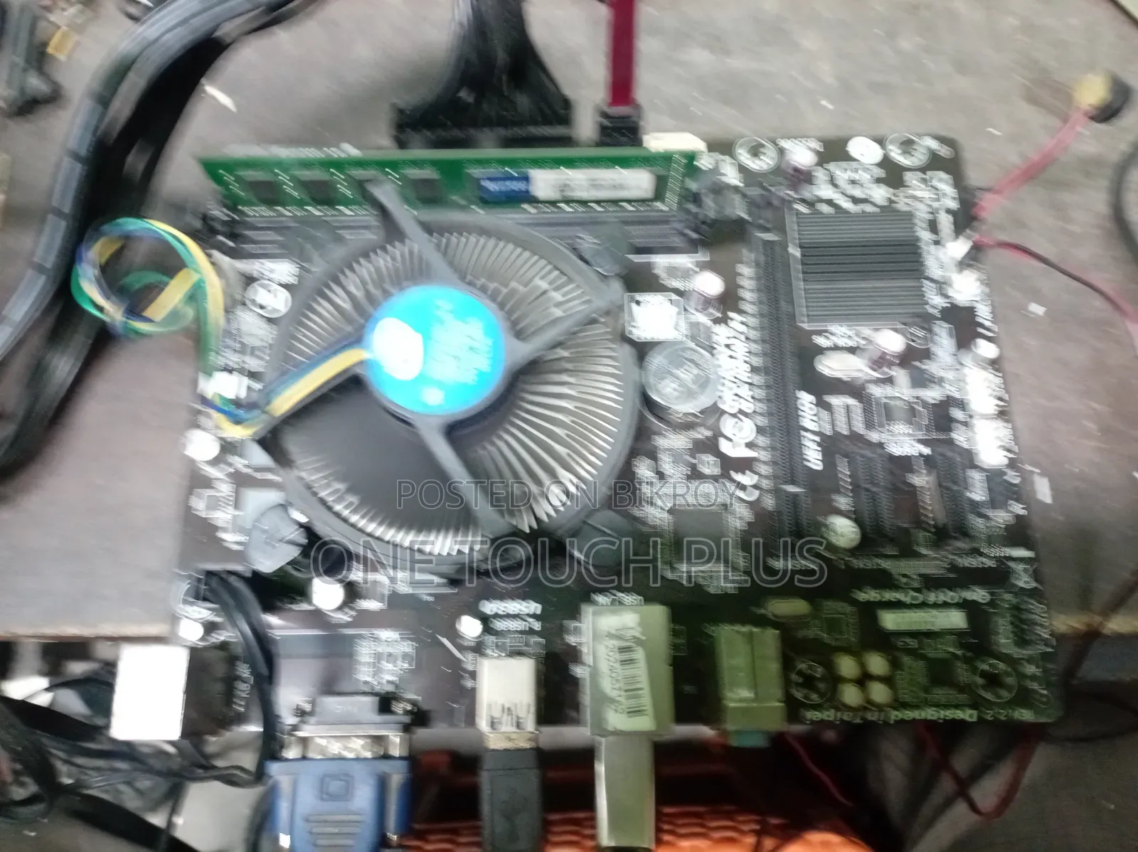 H81 Gigabit Motherboard I3 Processor 4 GB RAM With Fan