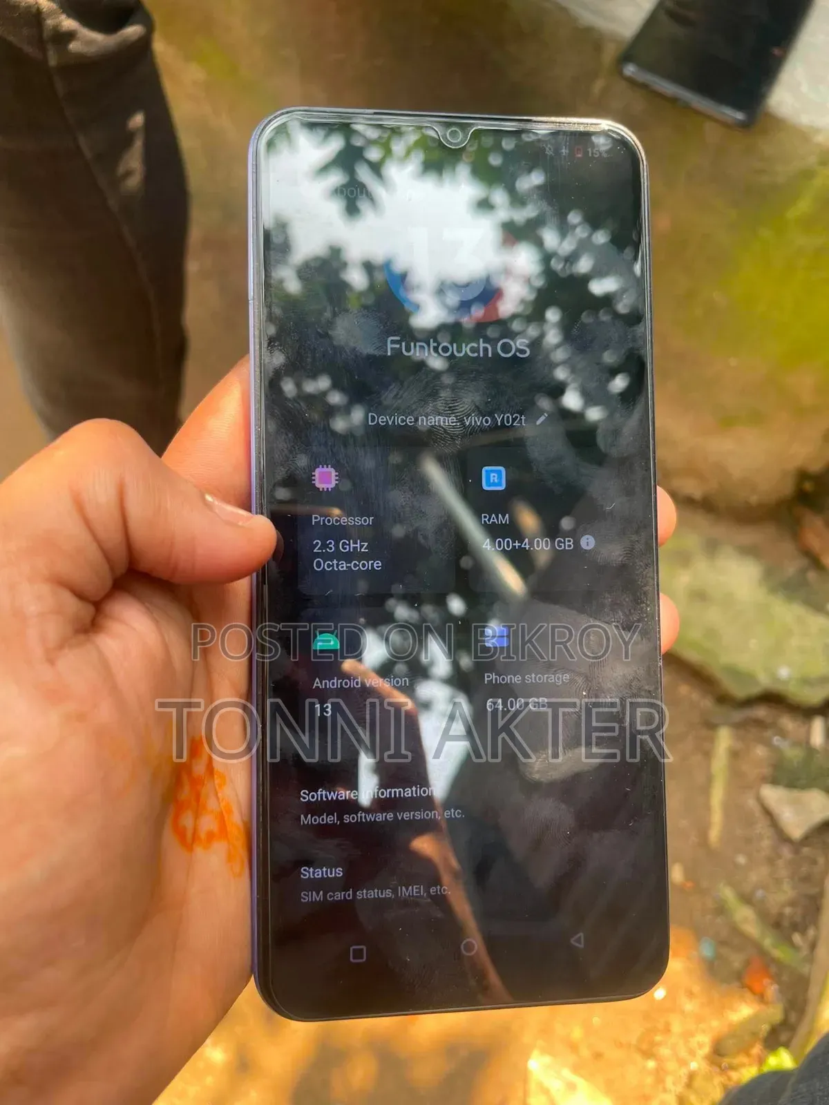 Vivo Y02t 64 GB Blue