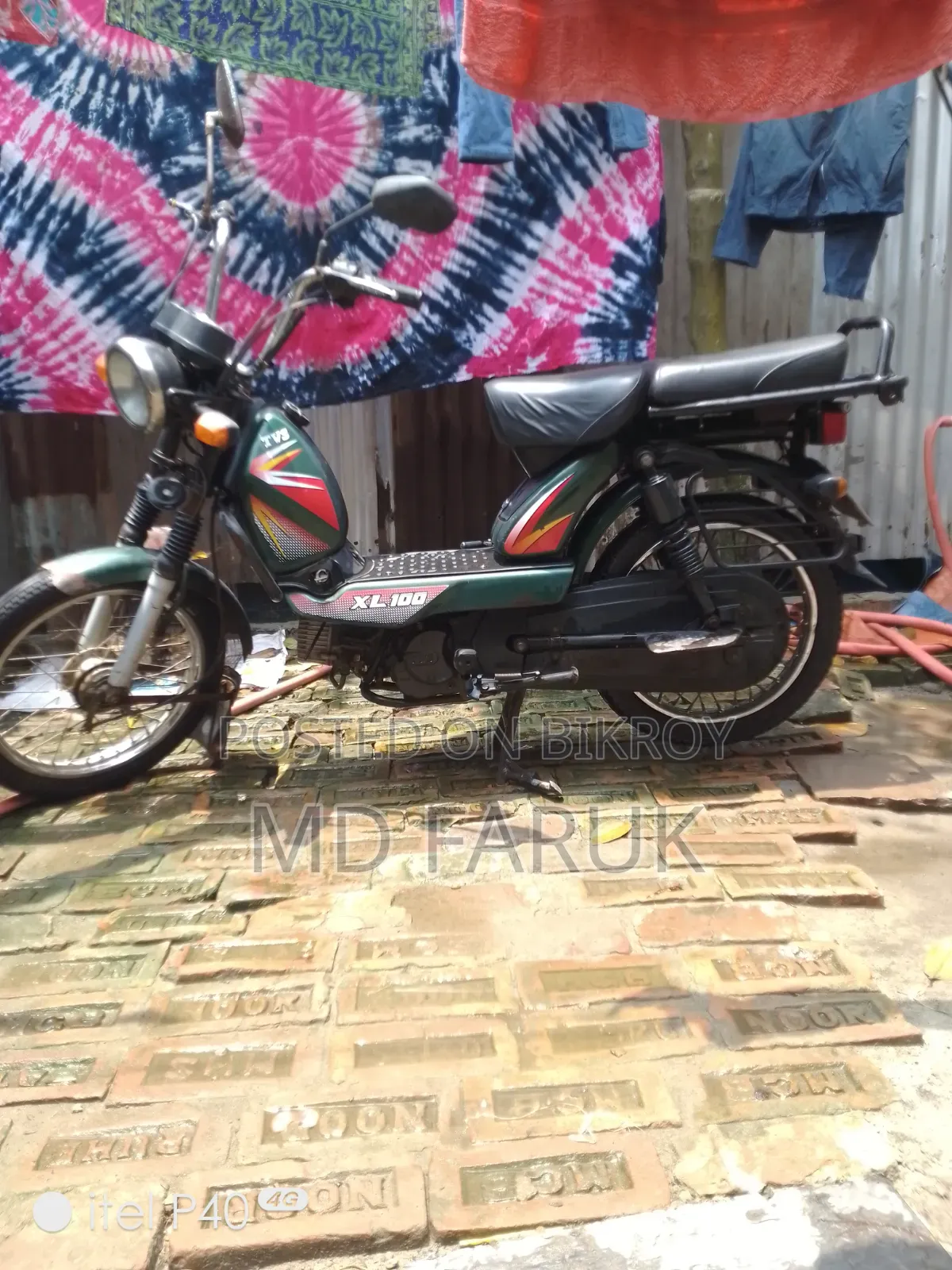 TVS XL 100 2017 Green