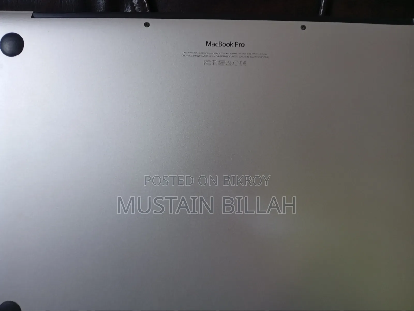 Laptop Apple MacBook Pro 2015 16GB Intel Core I7 HDD+SSD 512GB