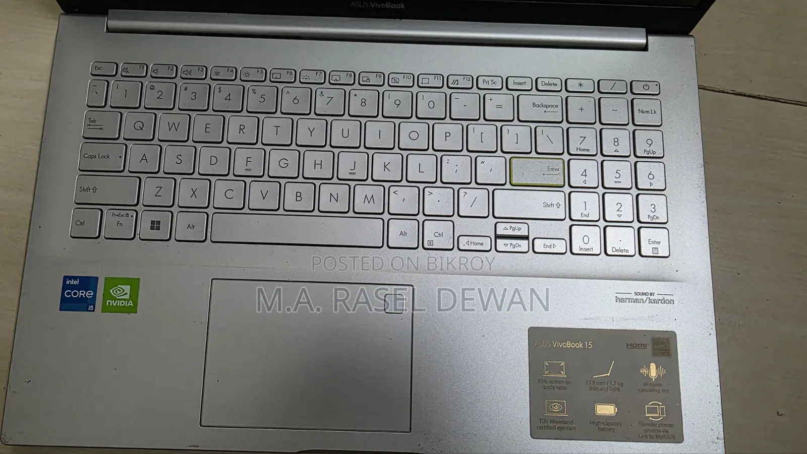 Laptop Asus VivoBook S15 S510UQ 16GB Intel Core i5 SSD 512GB