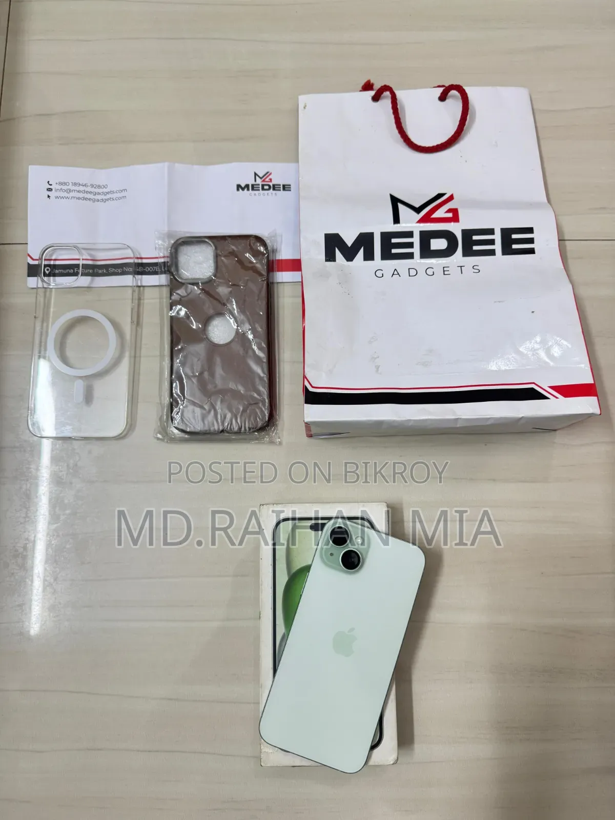 নতুন Apple iPhone 15 Plus 128 GB গ্রিন