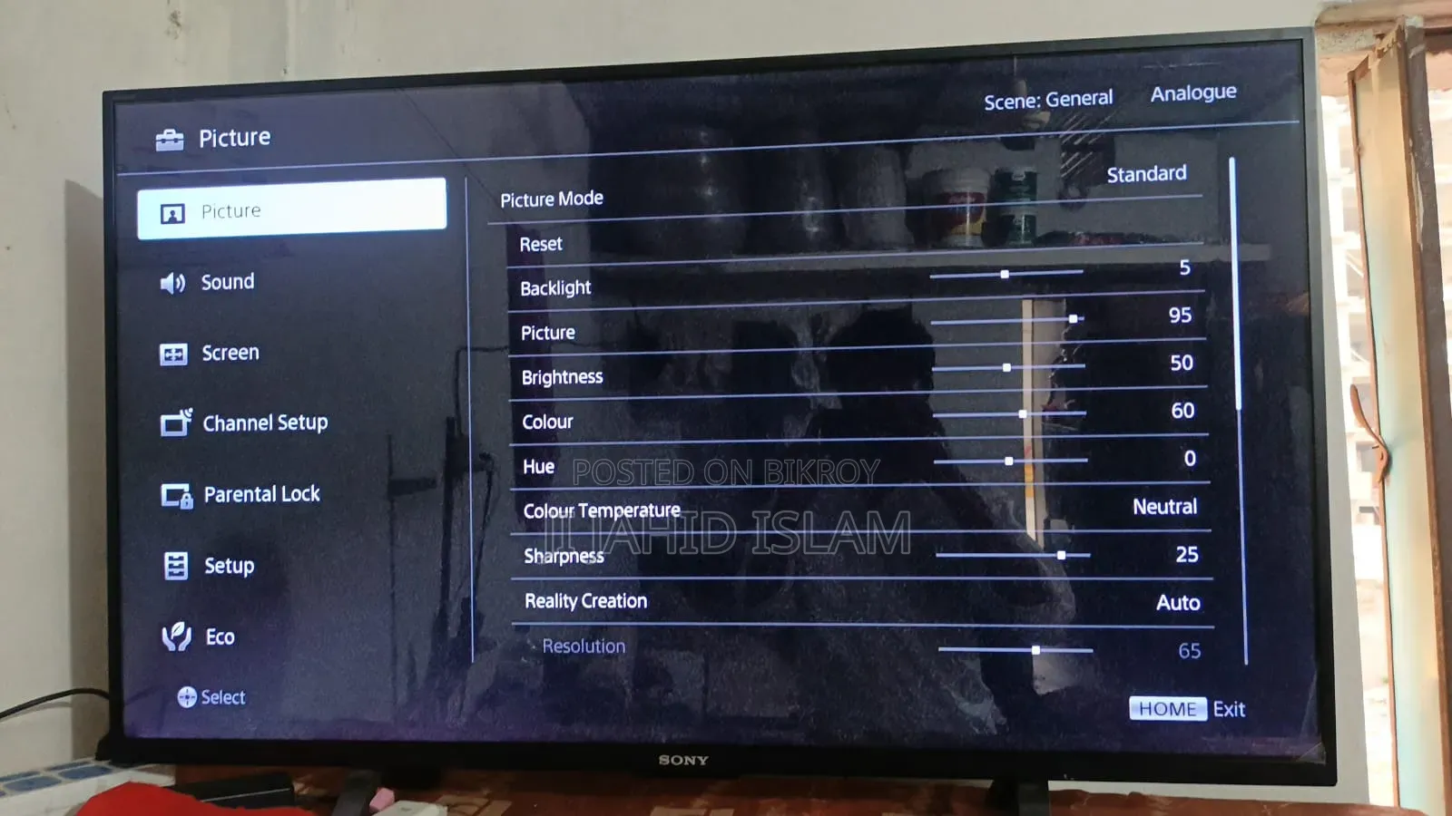 Sony Model No KDL 43w750e