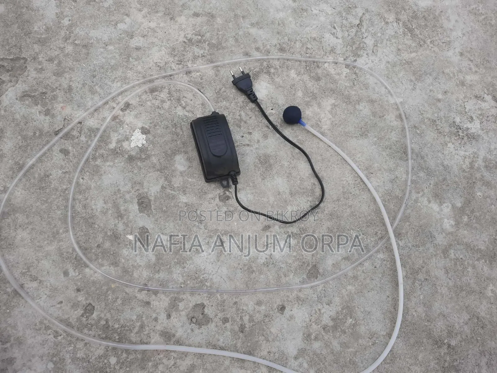 Oxygen pump for fish