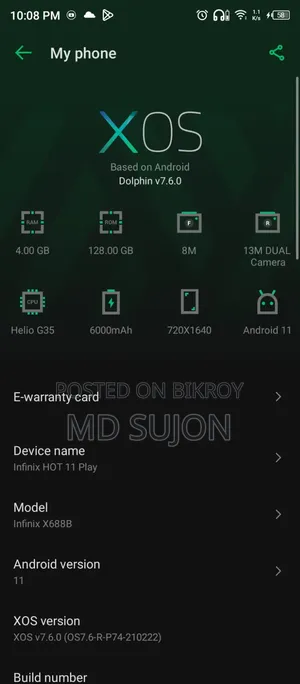 Infinix Hot 11 Play 128 GB