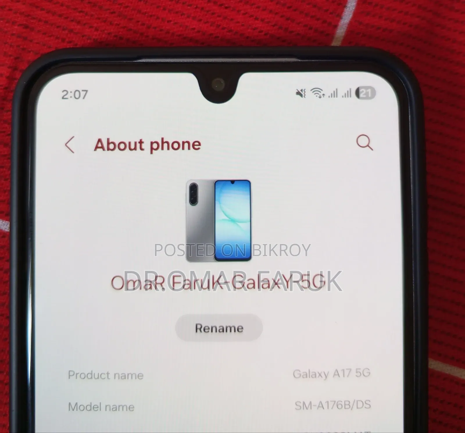 Samsung Galaxy A17 5G 128 GB গ্রে
