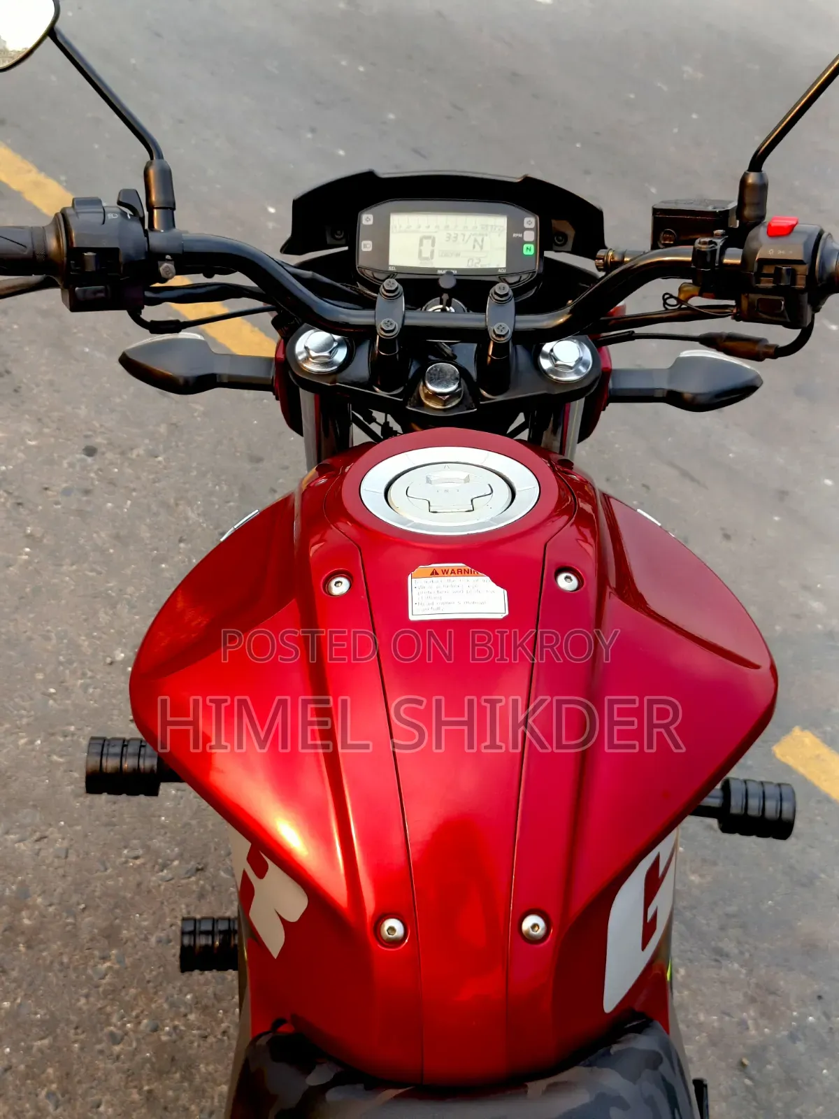 Suzuki Gixxer Monotone 2023 Red