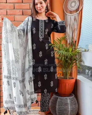 Unstitch Three Piece স্ক্রিন প্রিন্ট /ব্লক প্রিন্ট থ্রি পিস সেলাই বিহ