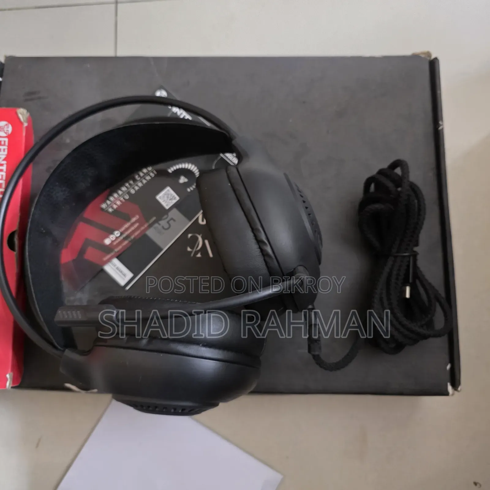 Fantech Hg25 7.1 Virtual Surround Sound Gaming Headset (Black)