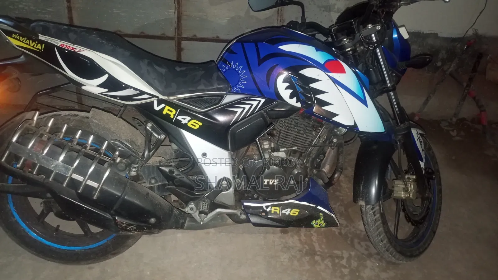TVS Apache 160 4V 2021 Blue