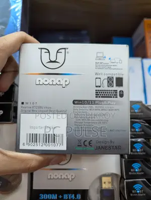 Nonap W107 300mbps Wifi + Bluetooth 4.0 2-in-1 Usb Adapter