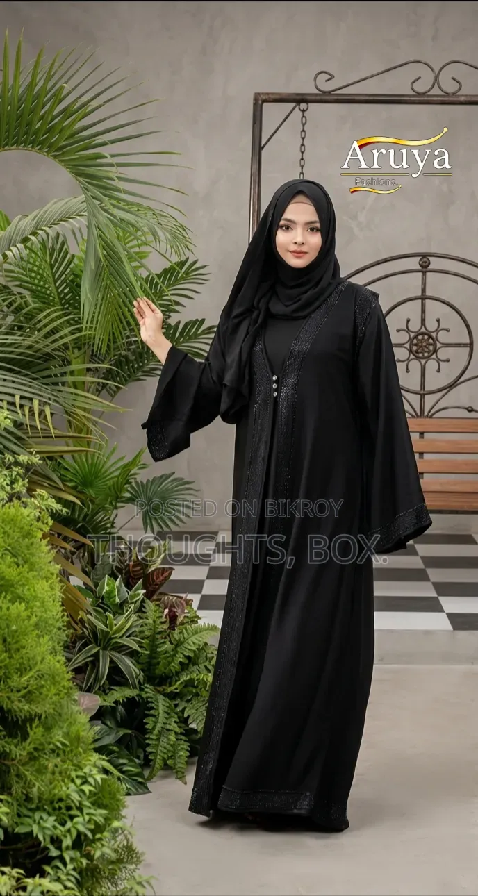 Dubai Cherry Fabric Borka