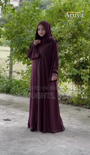 Dubai Cherry Fabric Borka