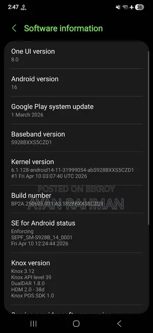 Samsung Galaxy S24 Ultra 256 GB Gray