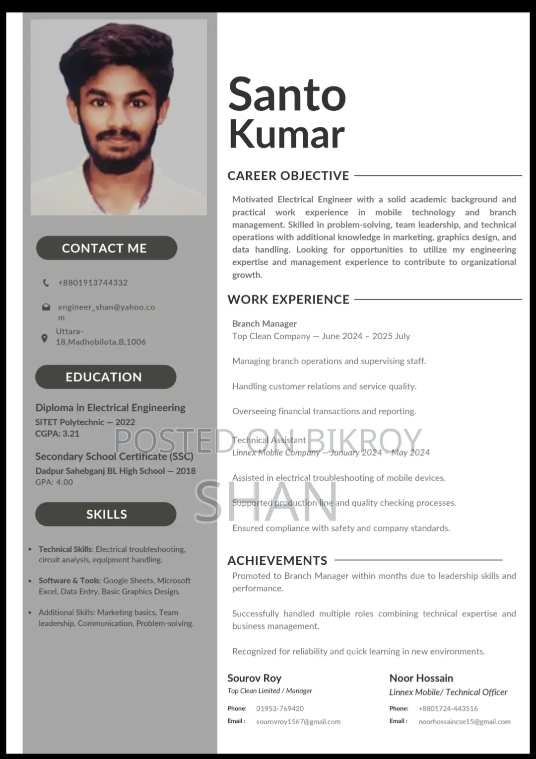 Logistics Transportation CV