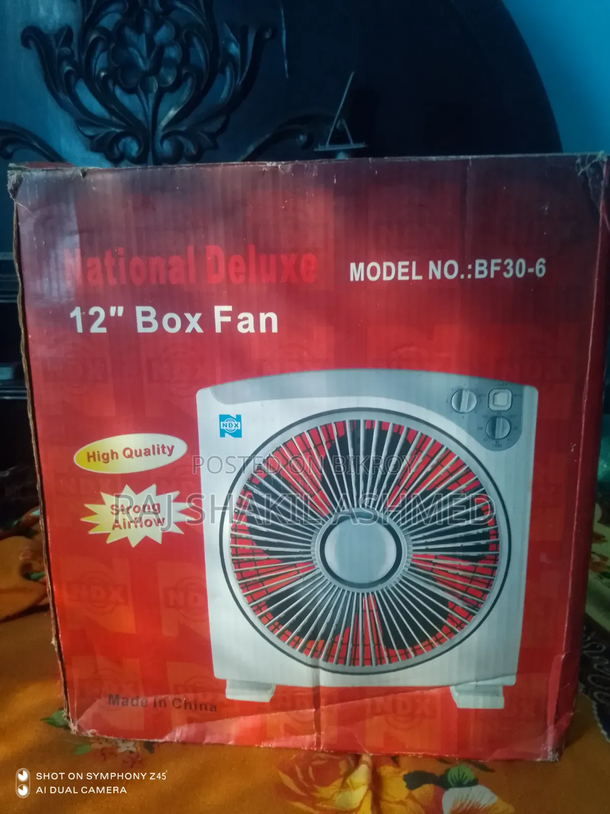 Nawab Box Cooler Fan, 12 inch