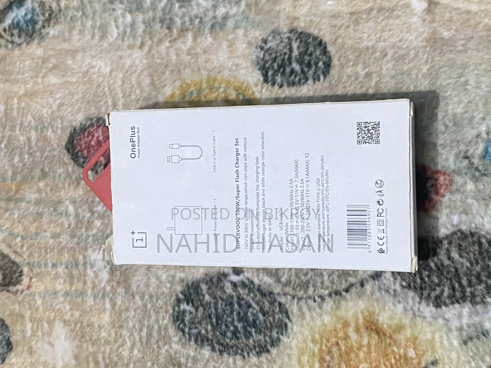 Oneplus Supervooc 100w Power Adapter With Cable
