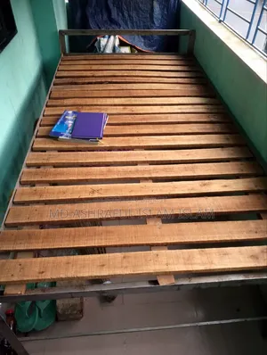 A small steel bed for sale