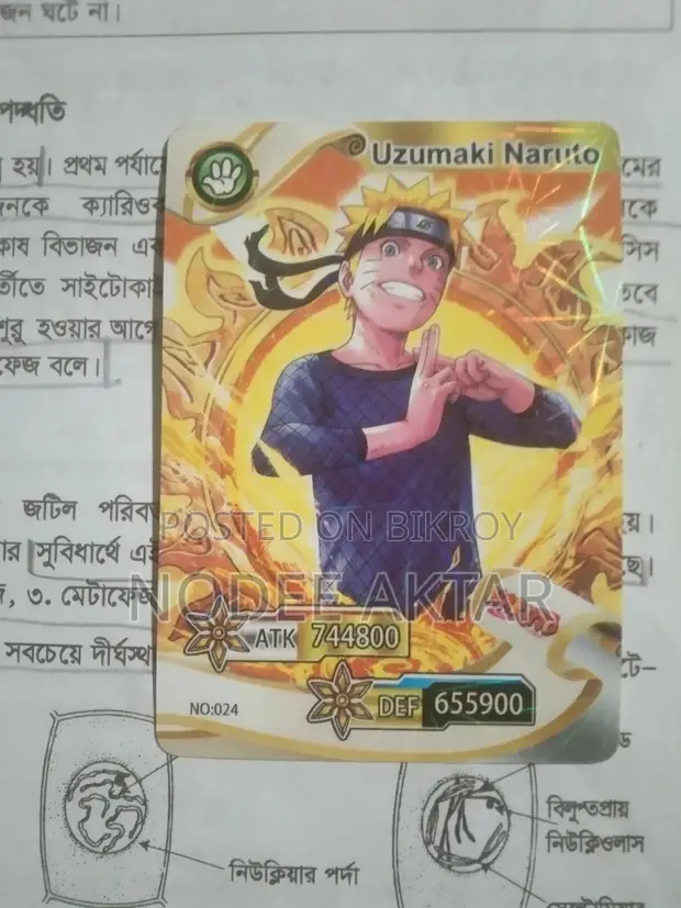 Naruto Anime Holo Card Collection Set  6 Rare Cards for sale -  Price:  BDT 1,100 on bikroy.com [Jashore Sadar]
