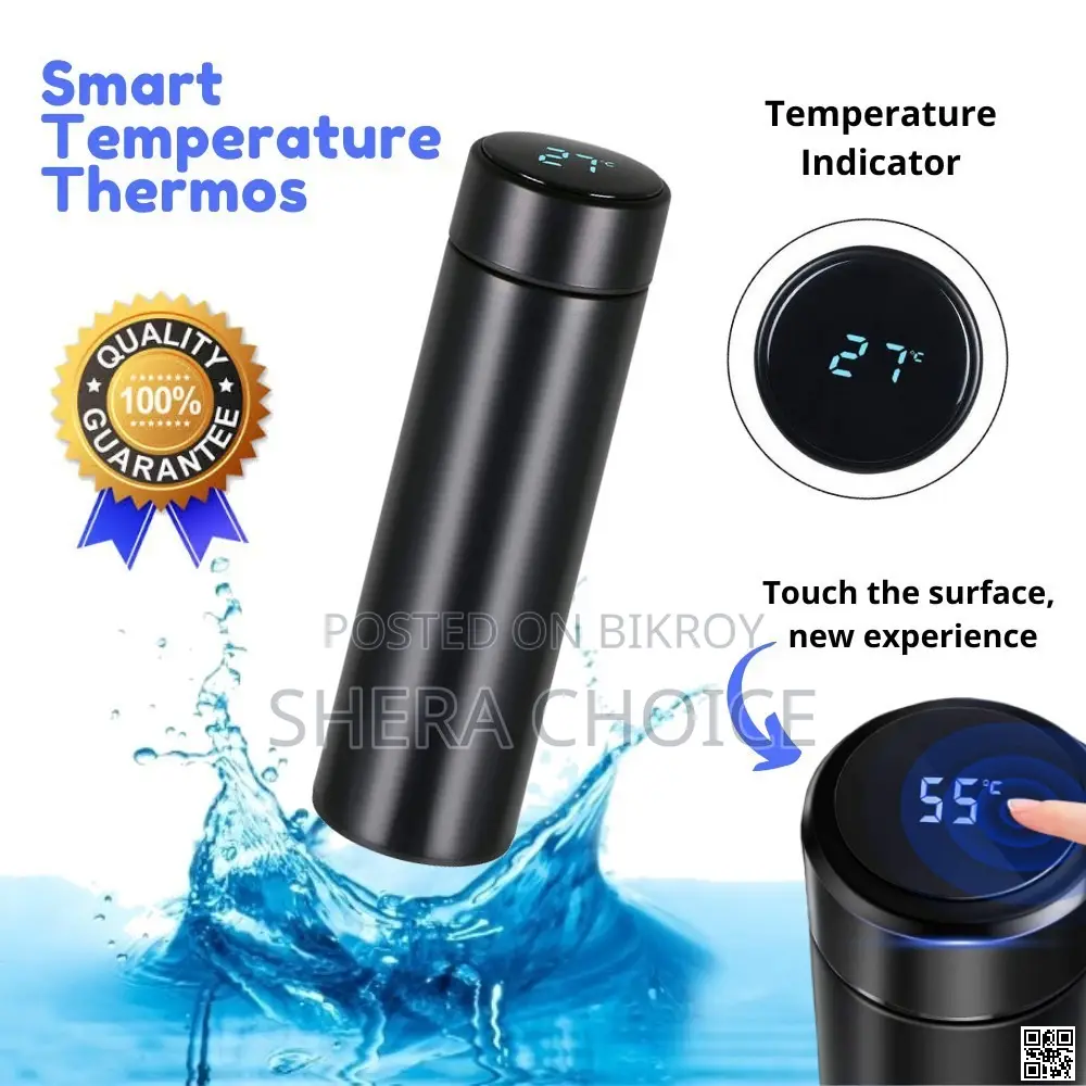 Led Smart Thermal Flask With Temperature Display