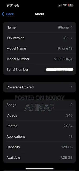 Apple iPhone 13 128 GB Blue