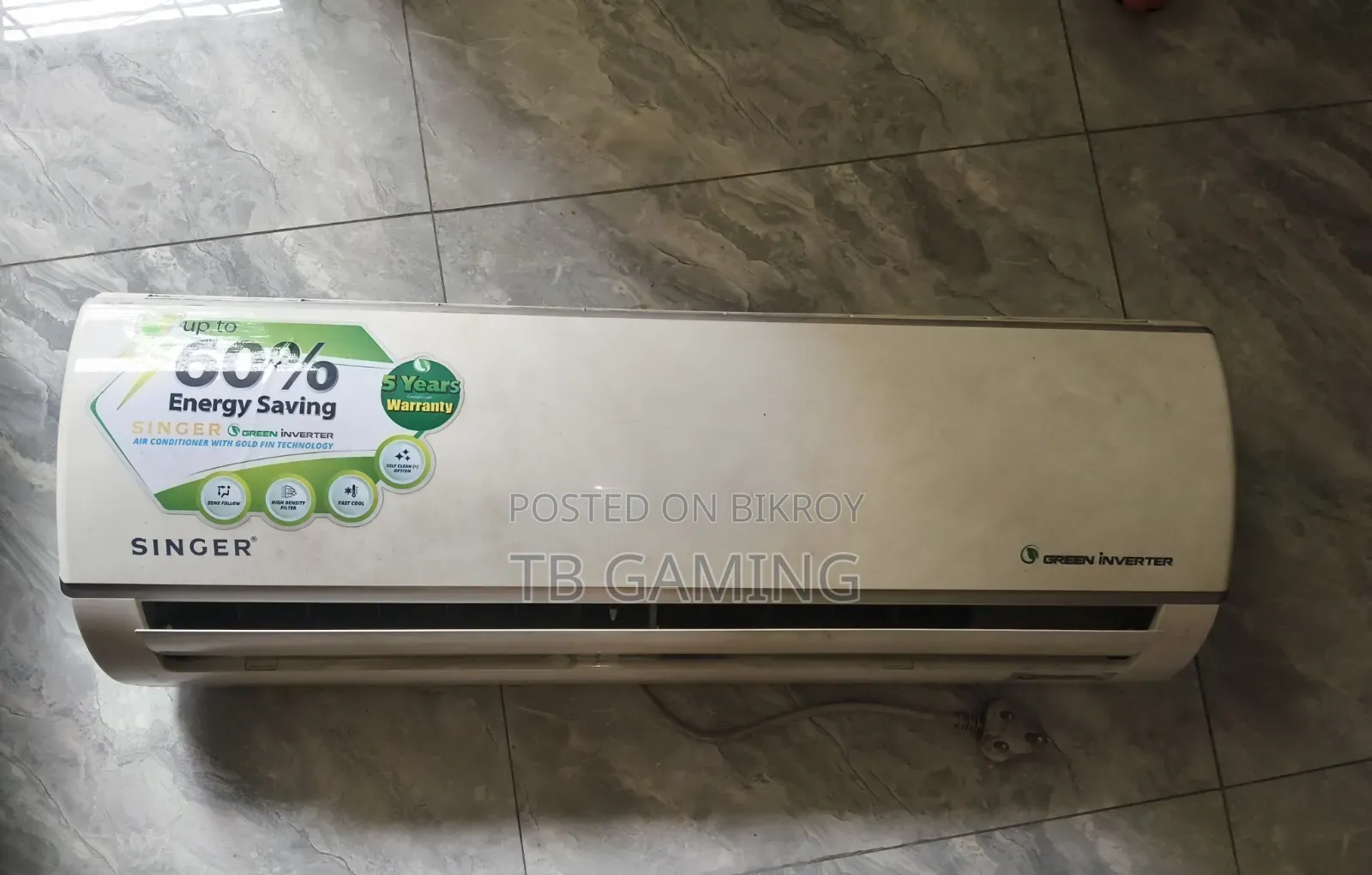 Singer Green Inverter AC 1 Ton New Condition