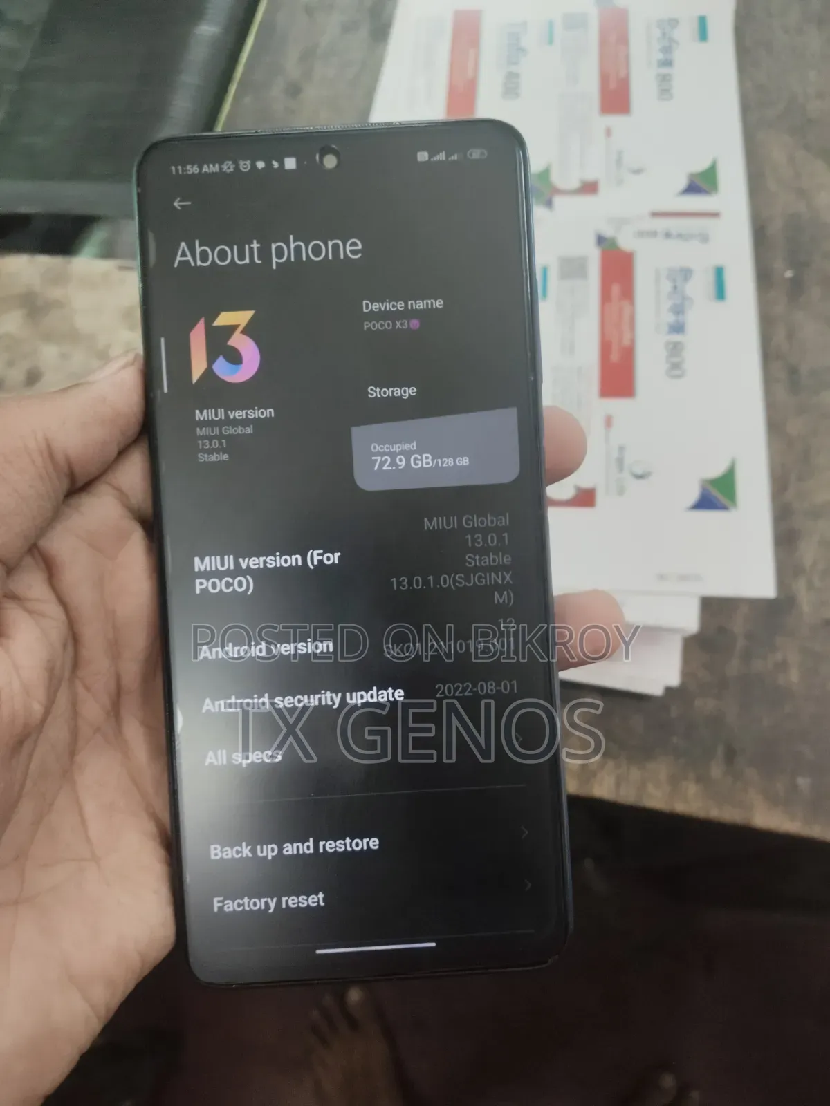 Xiaomi Poco X3 128 GB Blue
