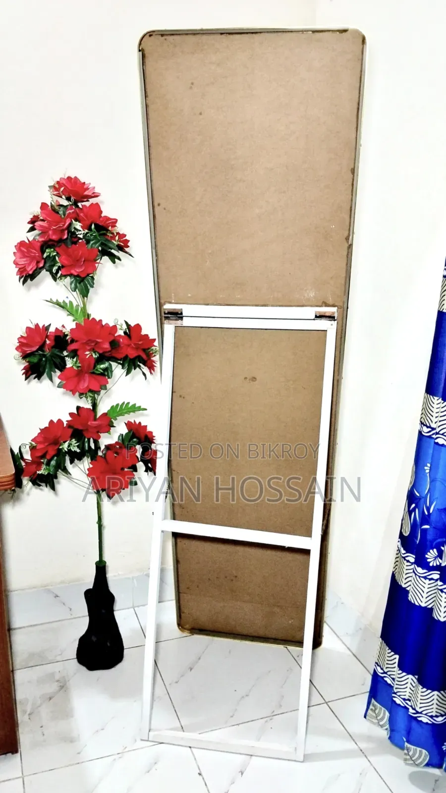 প্রিমিয়াম গোল্ডেন মেটাল ফ্রেম ফুল বডি মিরর