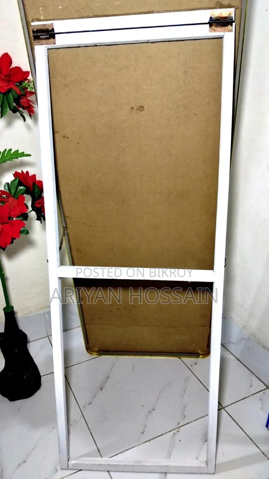 প্রিমিয়াম গোল্ডেন মেটাল ফ্রেম ফুল বডি মিরর