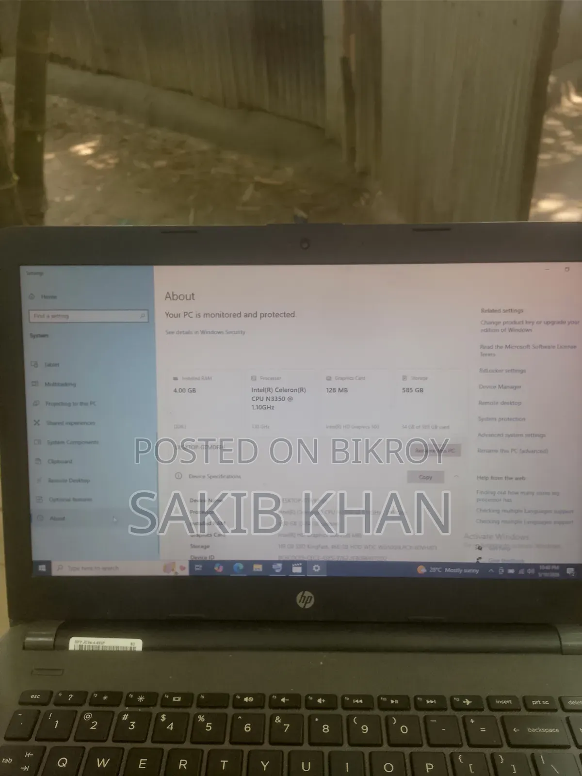 Laptop HP EliteBook 840 G6 4GB Intel Core i3 SSD 350GB