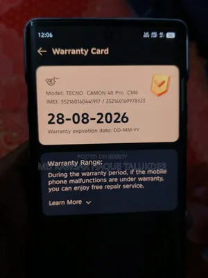 Tecno Camon 40 Pro 4G 256 GB কালো