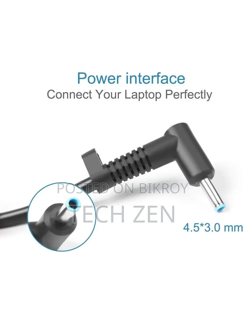 HP Original 65w 4.5mm Small Blue Pin AC Laptop Adapter