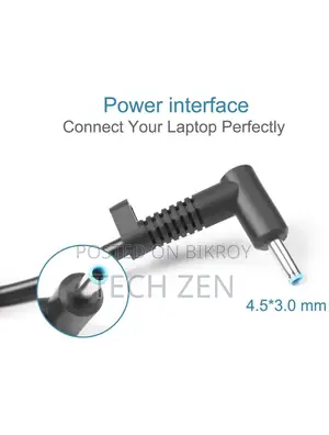 Hp Original 65w 4.5 Mm Small Blue Pin Ac Laptop Adapter,