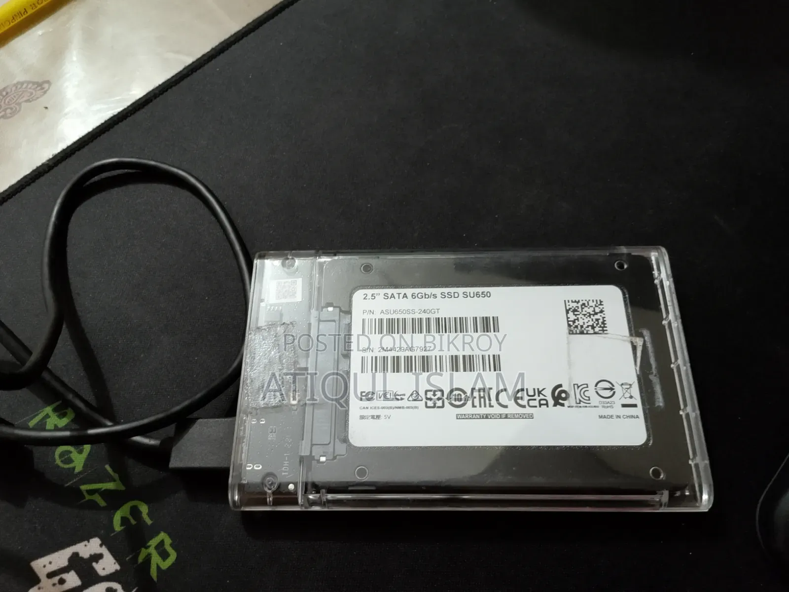 Adata 240GB SSD With Free Enclosure