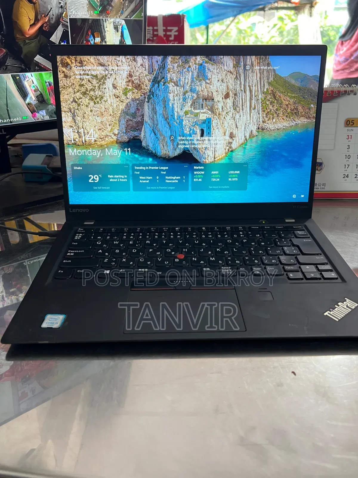 Laptop Lenovo ThinkPad X1 Carbon 8GB Intel Core I5 HDD 256GB