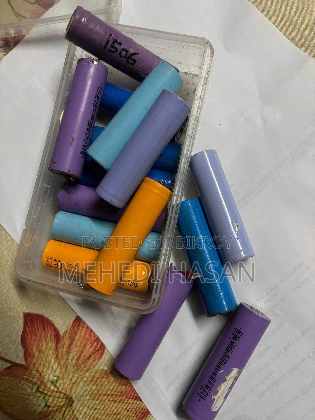 18650 Lithium Ion Battery 3.6v Max 4.2v