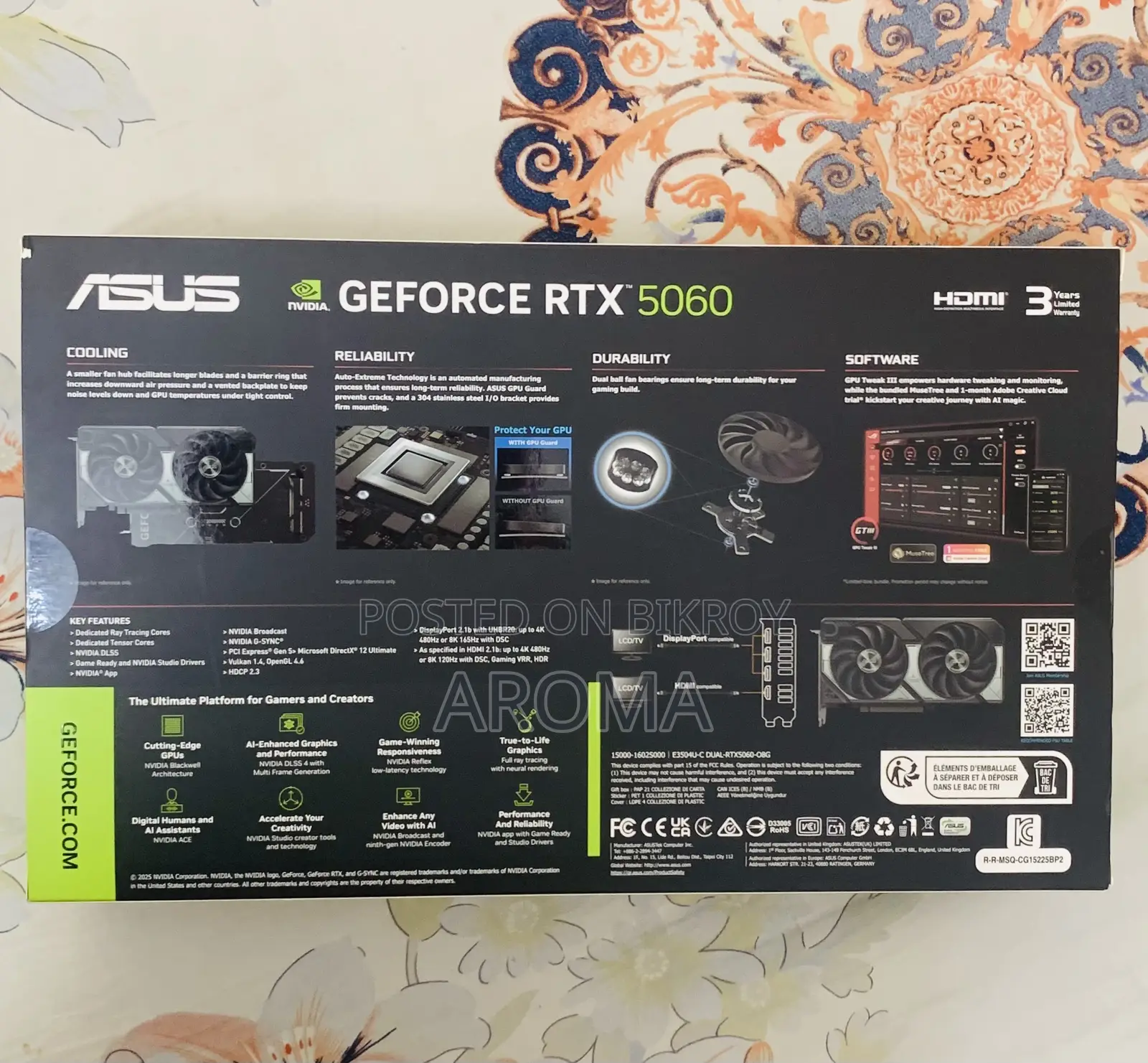 Asus Dual RTX 5060 (Official, Intact)