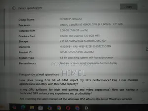 Laptop Lenovo ThinkPad X260 8GB Intel Core I7 SSD 256GB