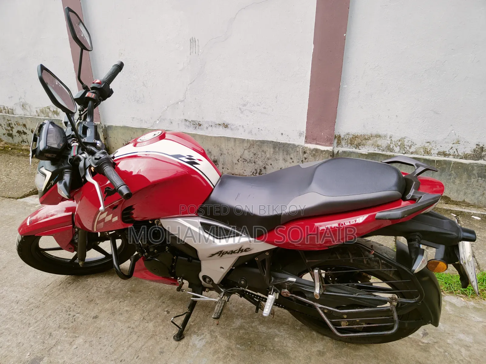 TVS Apache RTR 160 2v Refresh X-Connect 2021 Red