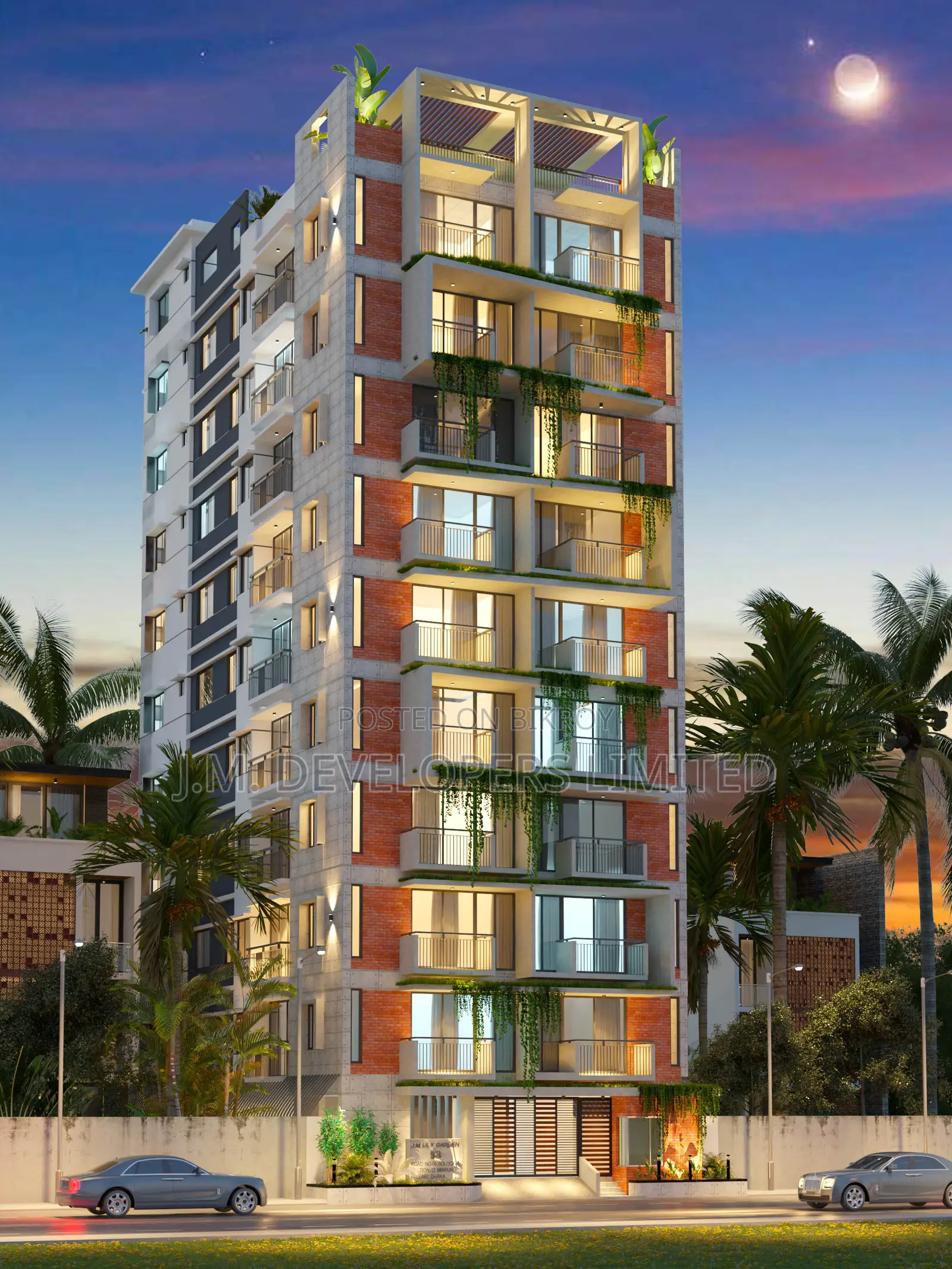 Furnished 3bdrm Apartment in J.M. Developer Ltd, Mirpur for Sale